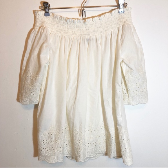 Abercrombie & Fitch Cotton Eyelet Blouse Size M - Picture 3 of 5